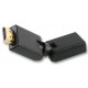 360 Degree Swivel HDMI Socket to Plug Adaptor
